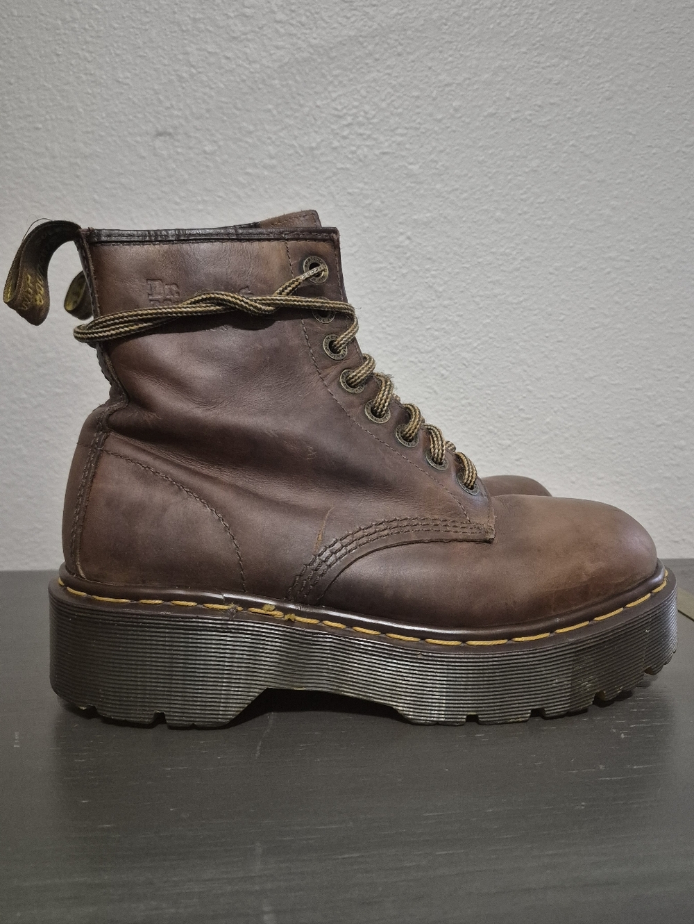 SOLD Dr. Martens Brown Combat Boots